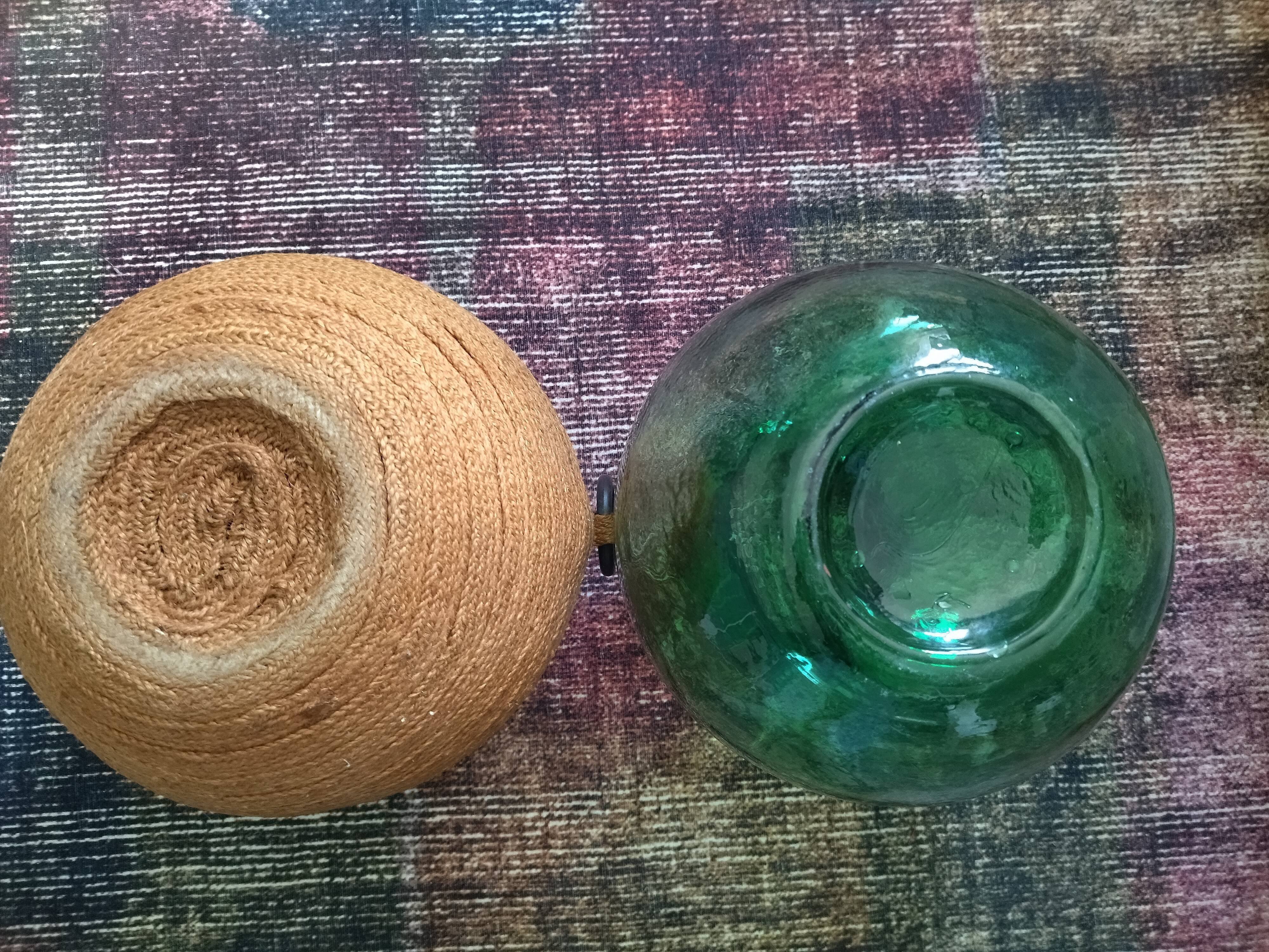 Lot of 2 vintage dame jeanne