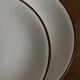 Set of 8 Scandinavian KMK enamelled earthenware dessert plates 1965
