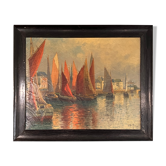 Oil on canvas by Emile Goffriaud