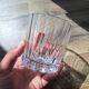 Water or whisky glasses in cut glass