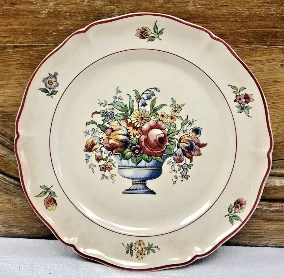 6 old dessert plates Floralia Villeroy & Boch model