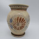 Vase Henriot Quimper . HR .A décor floral .