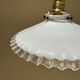 Vintage opaline suspension white and transparent claw brass electricity new