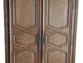 Antique solid wood wardrobe