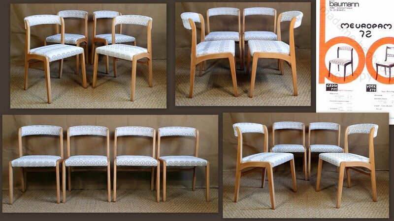 Set 4 chairs Baumann 70s