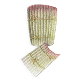 Plat et égouttoir à asperges en barbotine