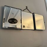 Antique and large triptych barber mirror 1920