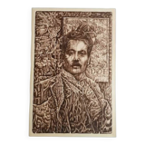 Portrait of Puccini, lithograph, late 20th century