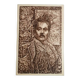 Portrait de Puccini, lithographie, fin du 20e siècle