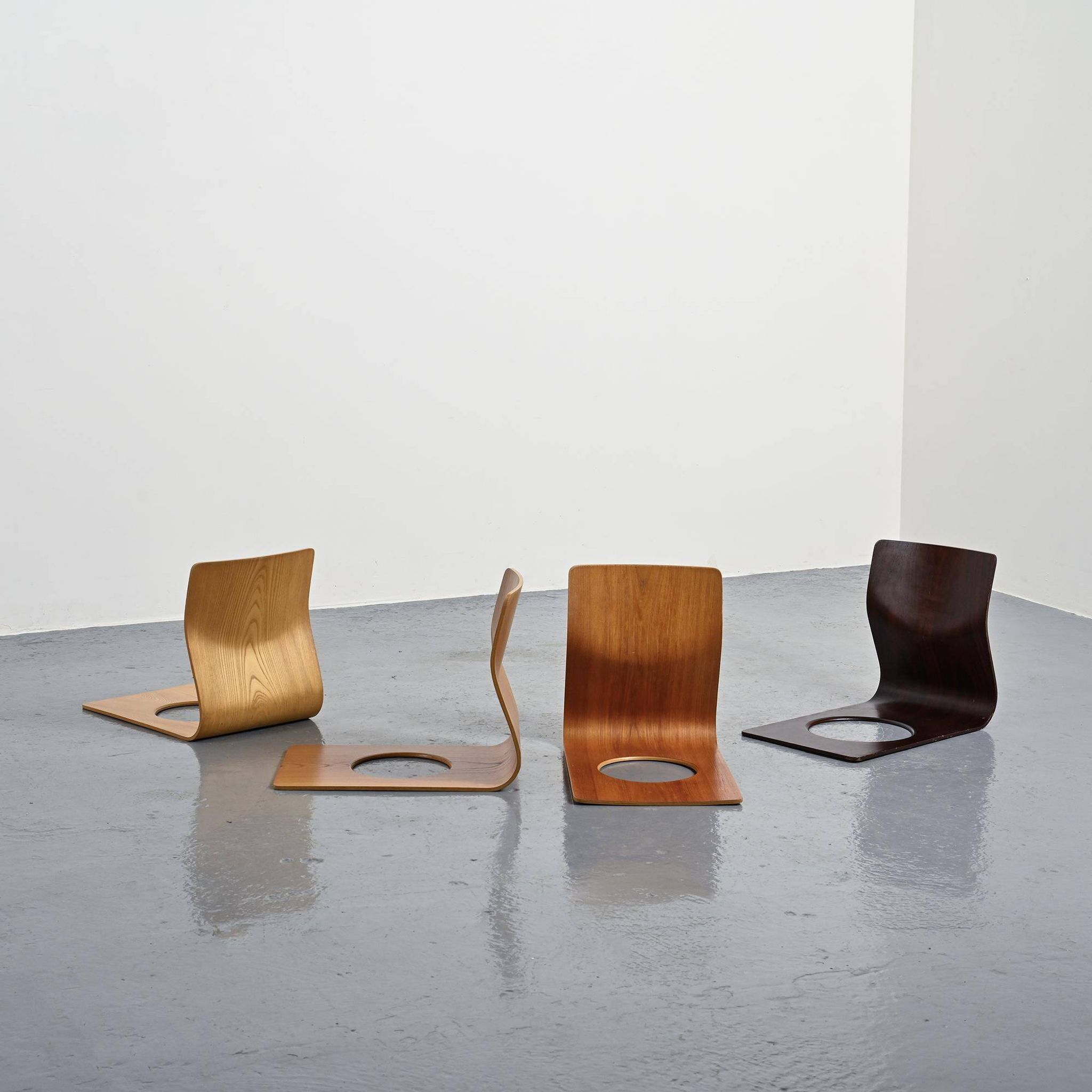 Zaisu chair model by Kenji Fujimori, Tendo Mokko edition, Japan 1963.