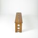 Solid elm bench, 1960s