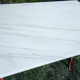 Marble and cast iron bistro table