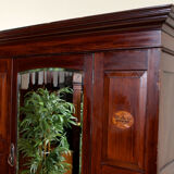 Wardrobe mahogany carved mirror new art