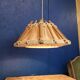 Suspension en bois et tissu, années 60