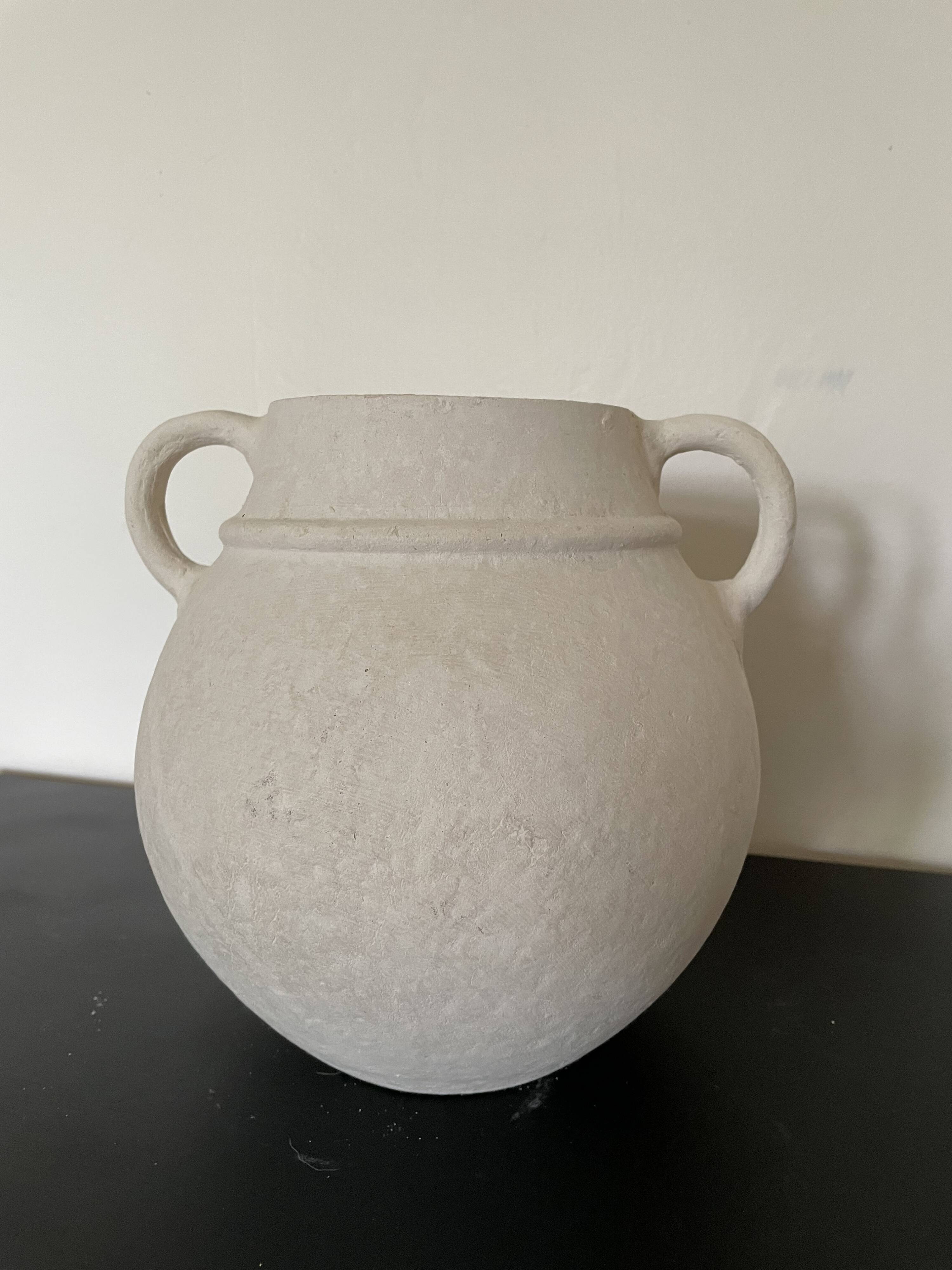 Vase rond papier mâché H23 x L28
