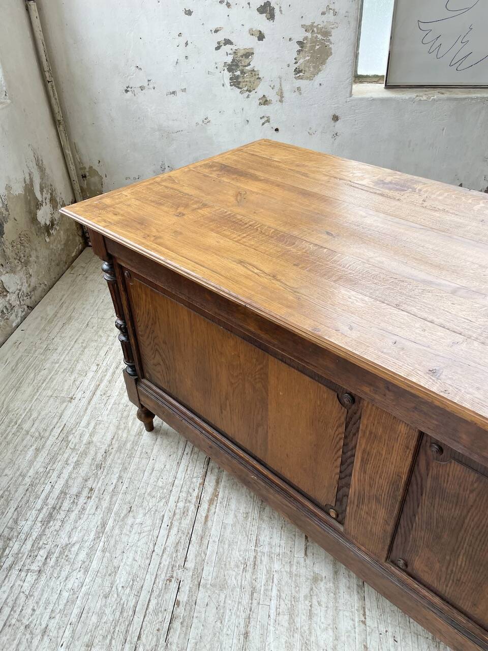 Comptoir en chêne drapier chêne 1900