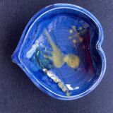 Heart ashtray Annecy pottery Saint-Jorioz