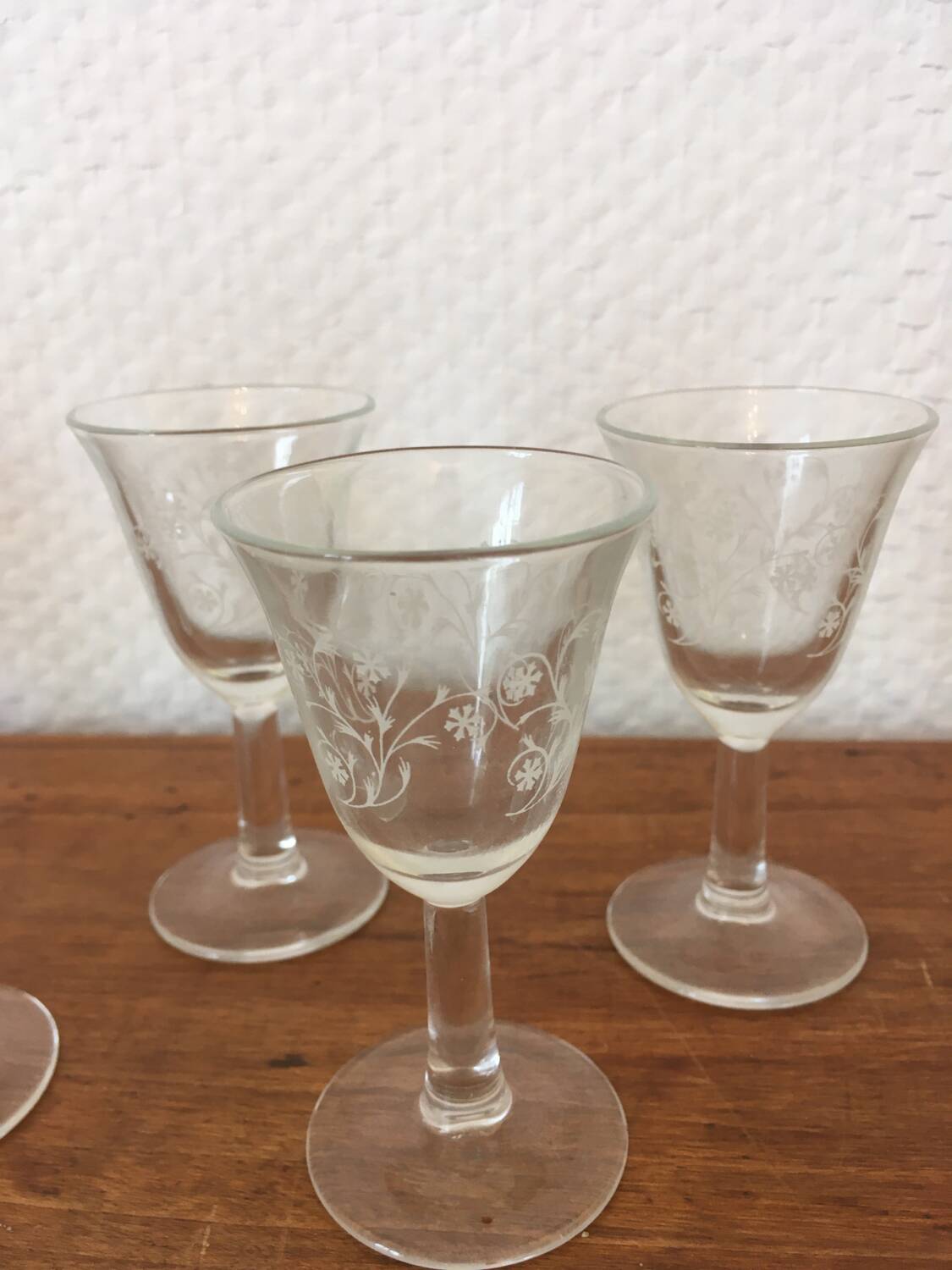 Antique glass service.