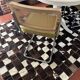 Tapis patchwork en véritable peau de vache 170 × 240 cm