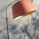 1950 floor lamp with ball head and magazine holders brass ball fasteners