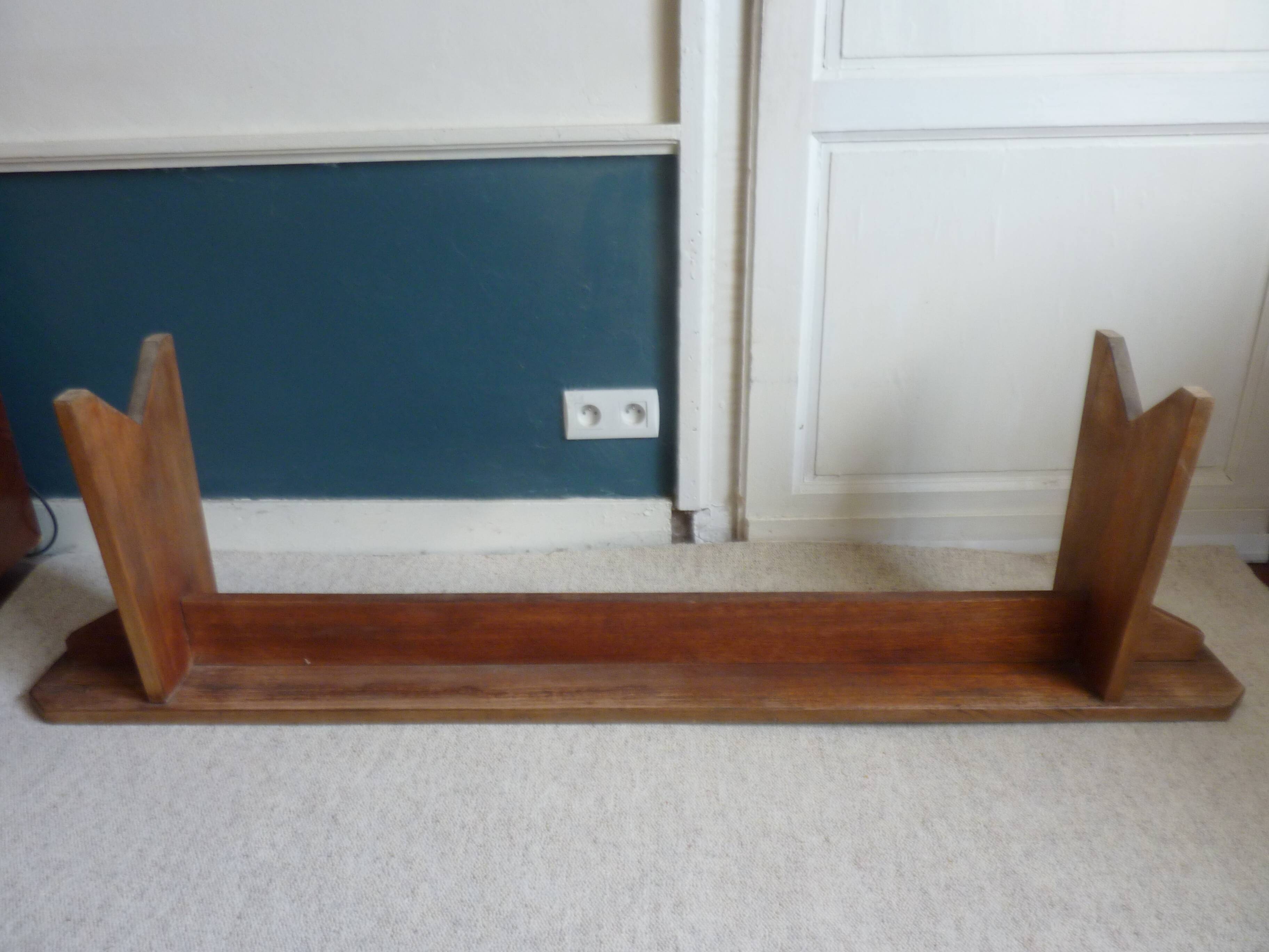 Massive late 1960s teak bench
