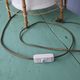 Table lamp made of fabric and bamboo