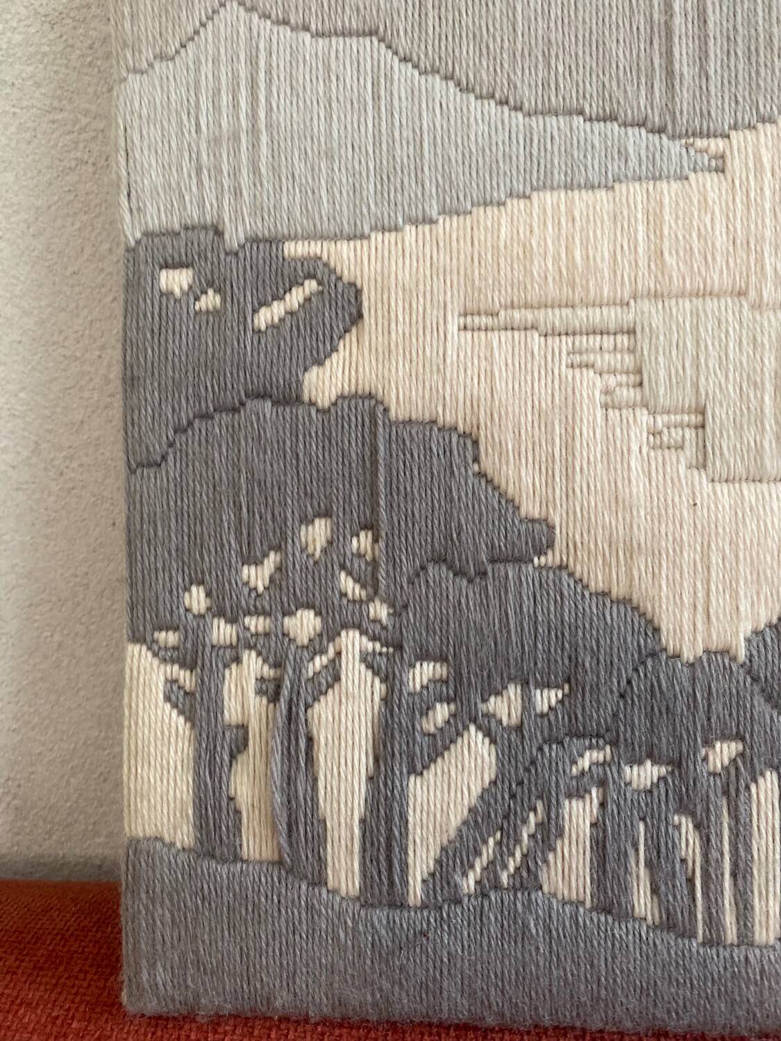 Vintage wool tapestry