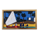 Mid-century swedish oil painting