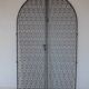 Double wrought iron door