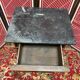 Walnut bedside and walnut veneer with marble, 1900