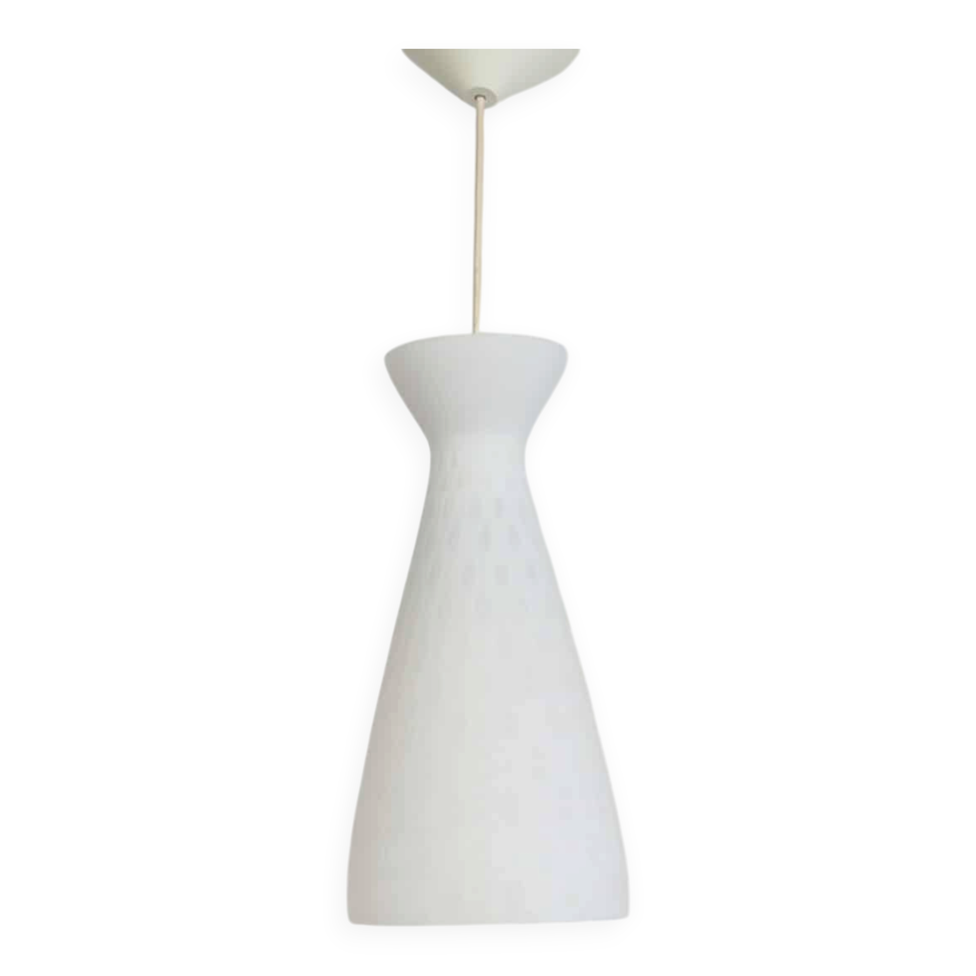 Milk glass pendant lamp Peill Putzler 'Ibiza'