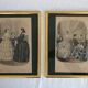 Set of 2 19th century fashion prints - Magasin Des Demoiselles
