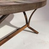 Ceramic and metal coffee table - 1960