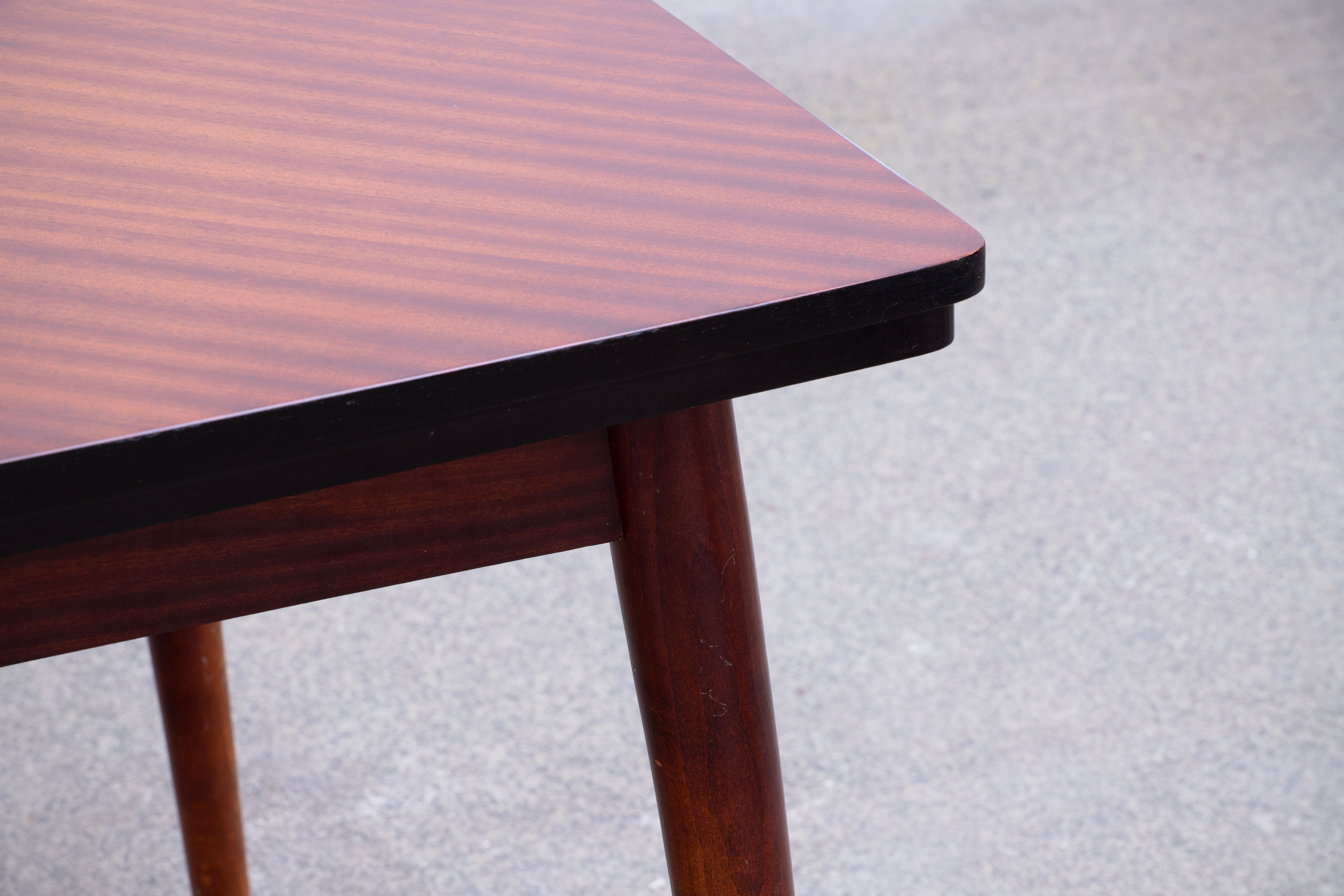 Scandinavian mahogany dining table 1960