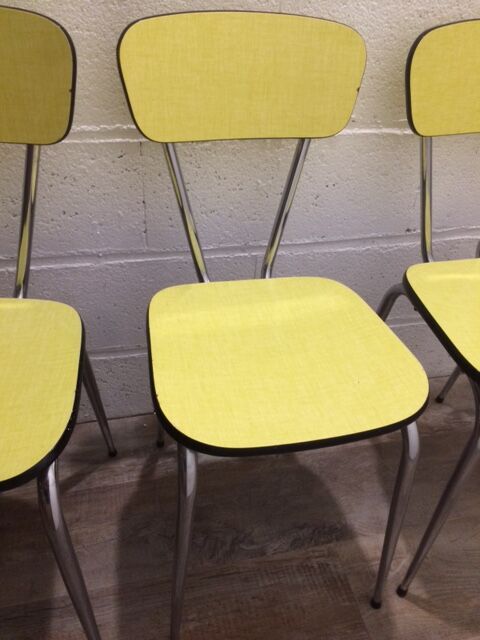 Yellow formica chairs