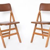 Set of 6 vintage folding chairs