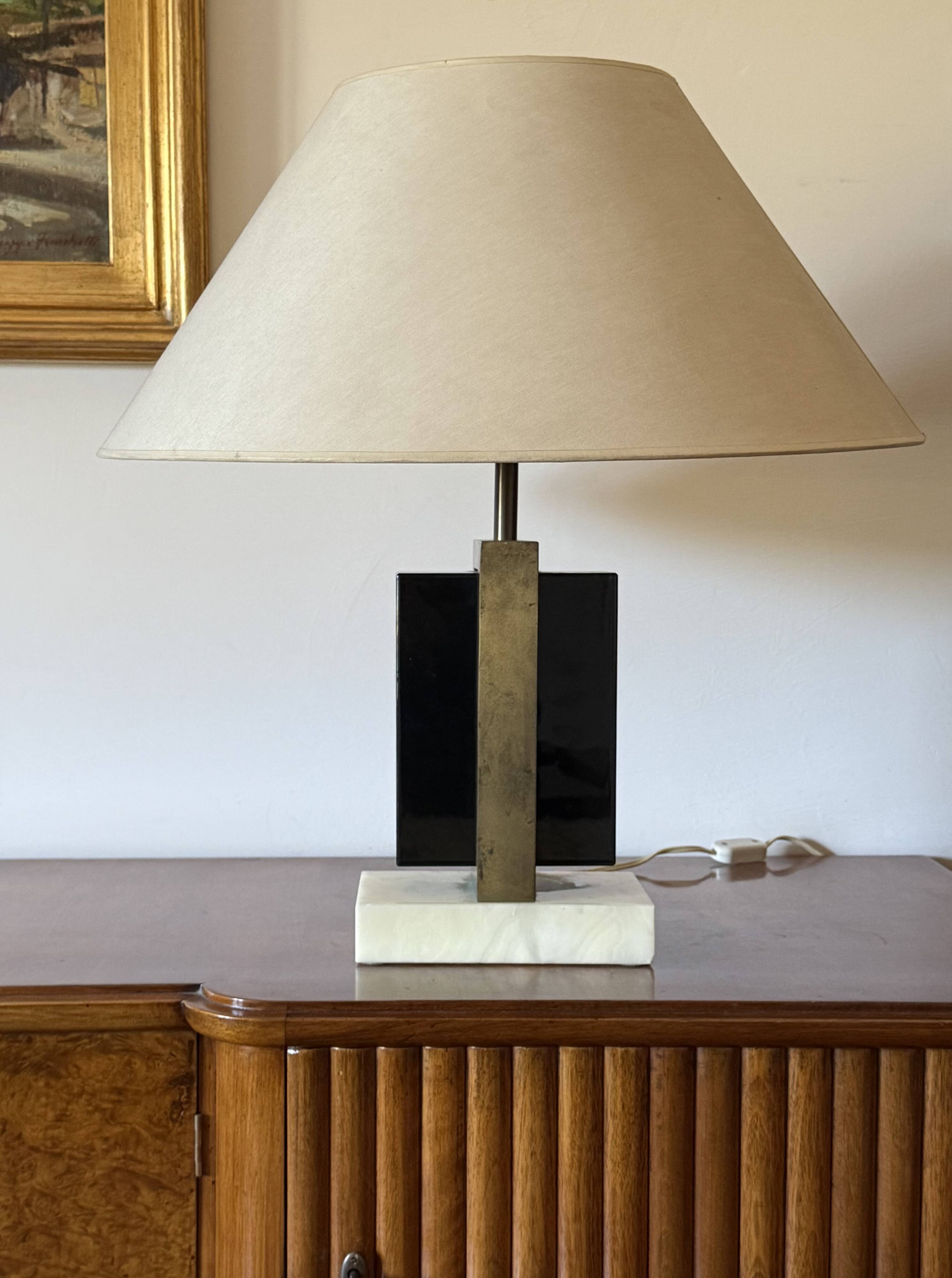 Romeo Rega, Hollywood Regency table lamp, Italy, 1970s