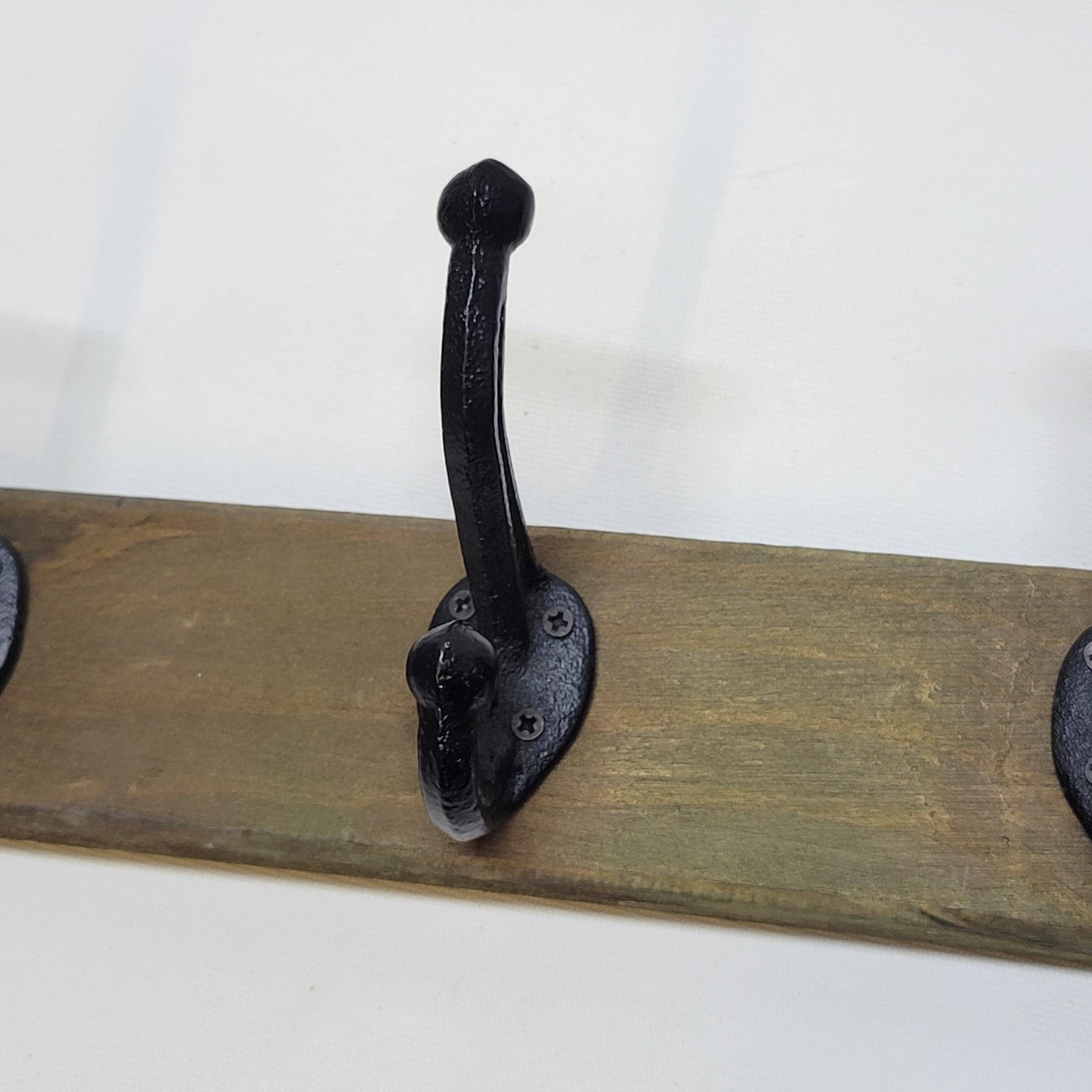 Coat Rack With 5 Hooks In Wood And Metal