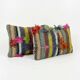 Set of 2 vintage kilim cushion covers 41x61 cm