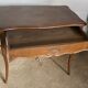 Oak desk and oak veneer with a large Louis XV style drawer
