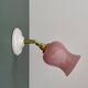 Applique tulipe vintage en opaline rose