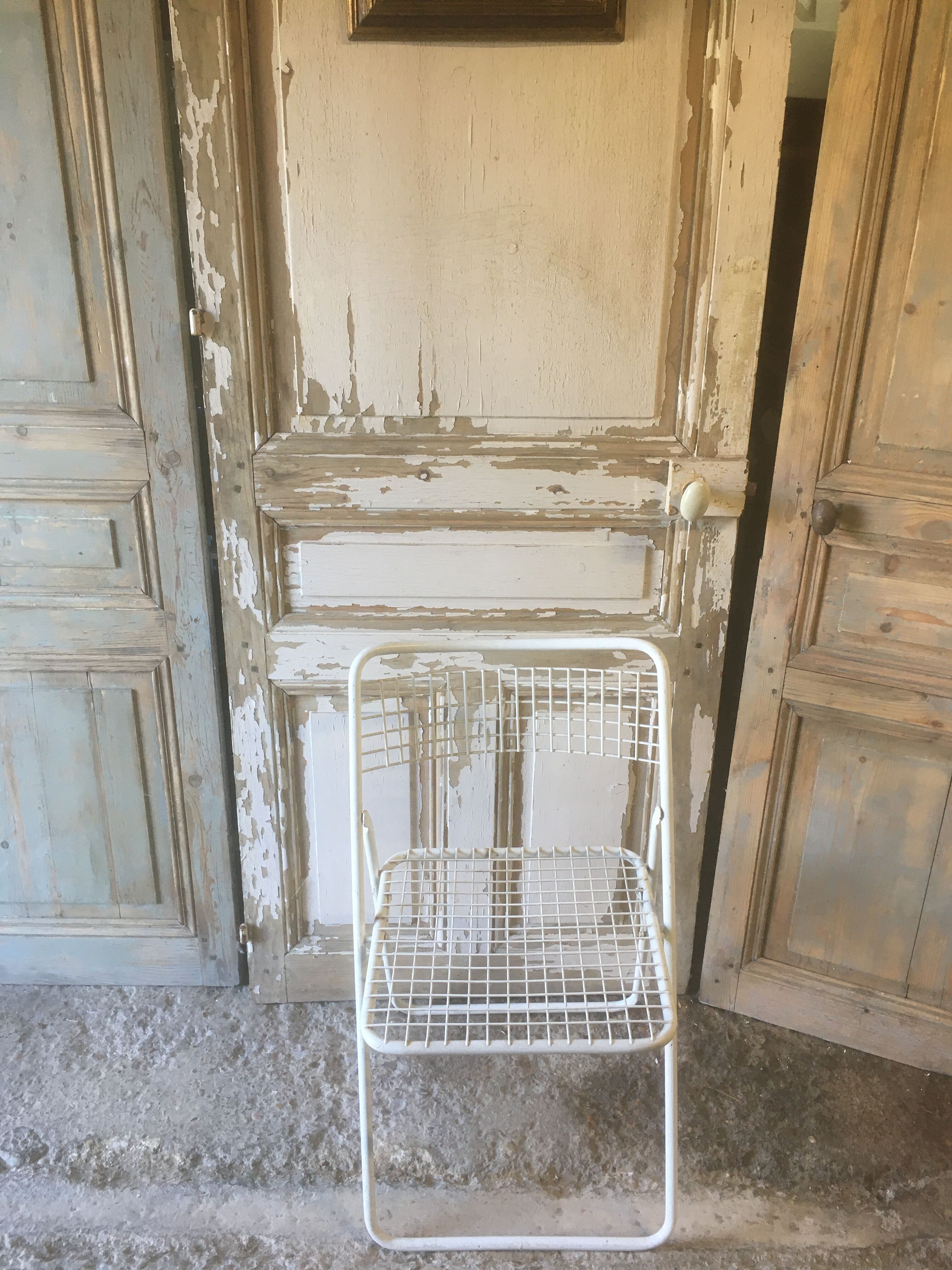 Chaise pliante "emu" en fer années 60/70