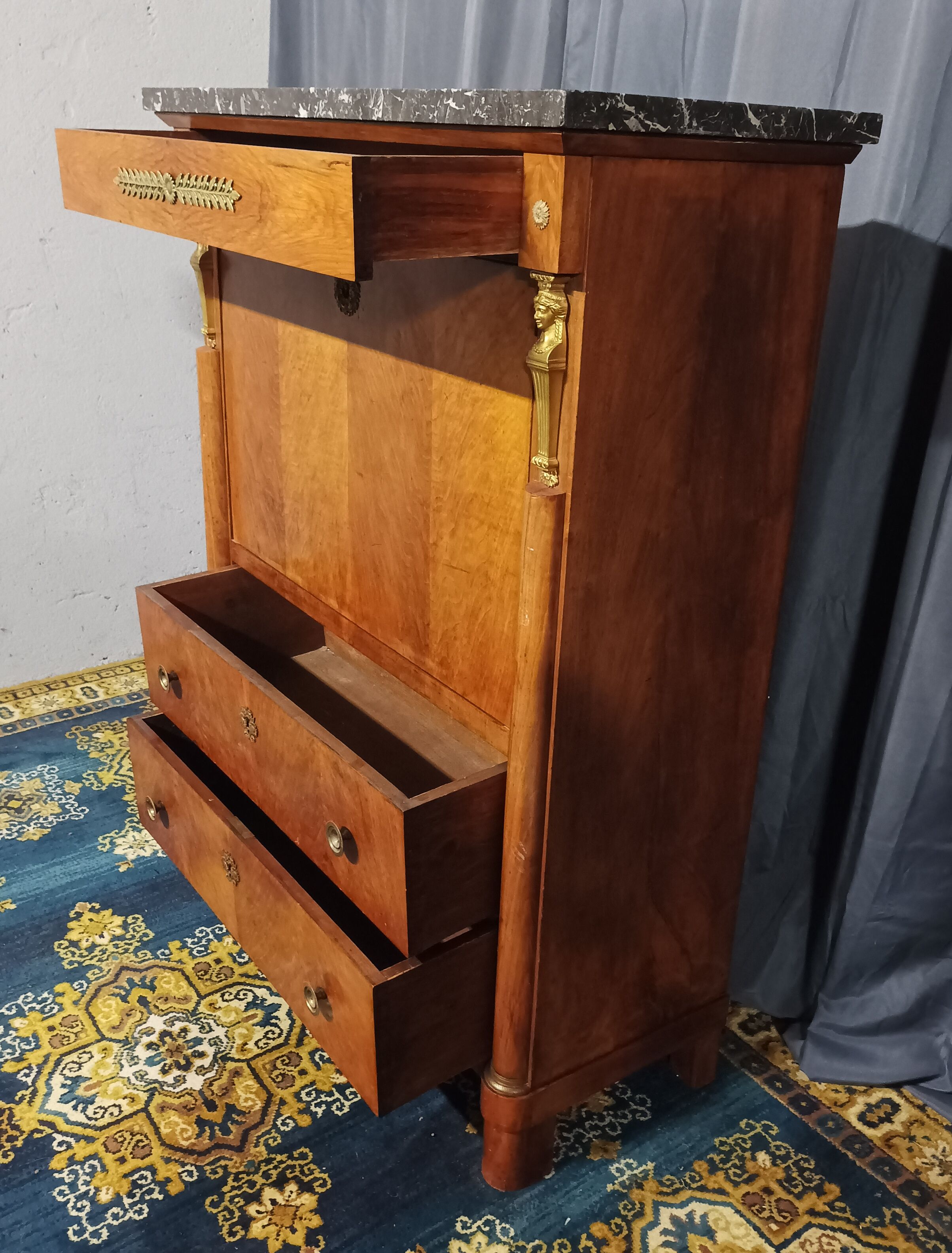 Secretary walnut empire