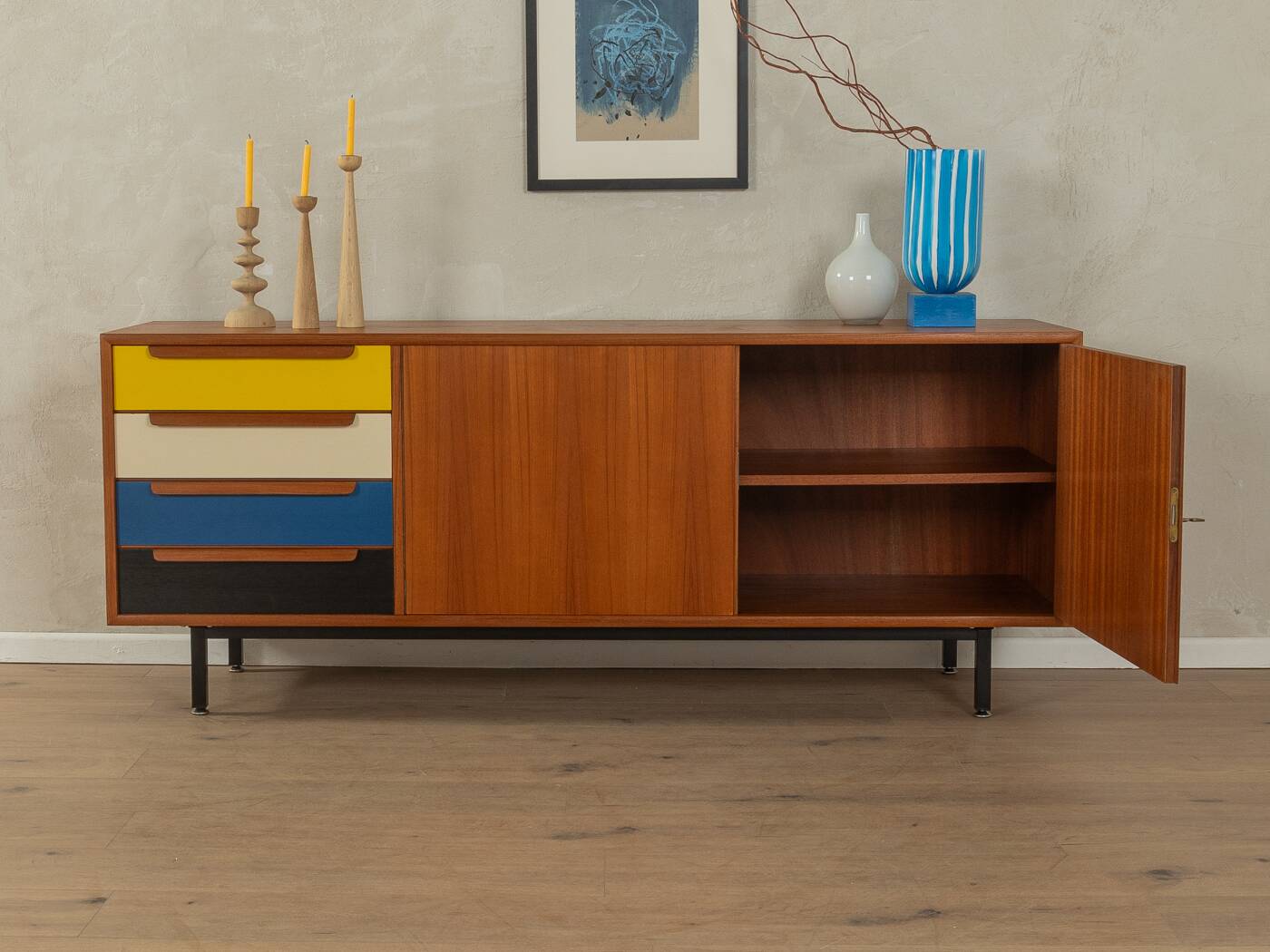 Sideboard with Colorful Drawers, Wk Möbel