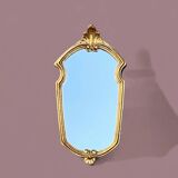 Vintage gold resin wall mirror