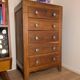 Art Deco chest of drawers 1940 vintage