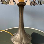 Lampe de table Art déco colorée en vitrail