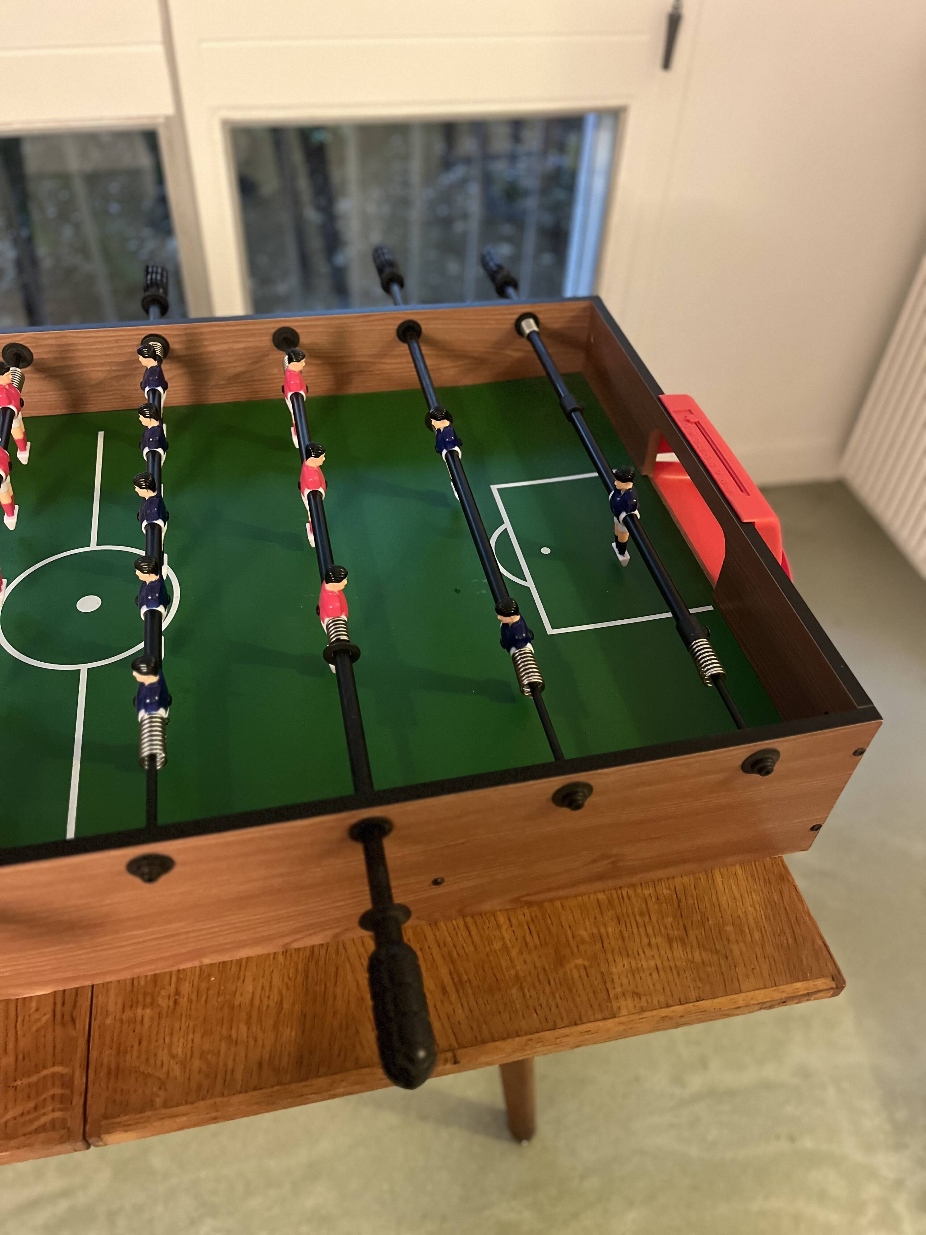 Wooden mobile foosball table