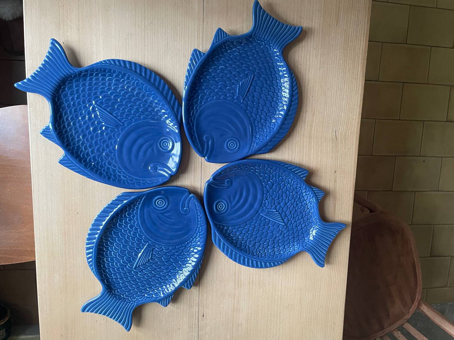 Four fish plates