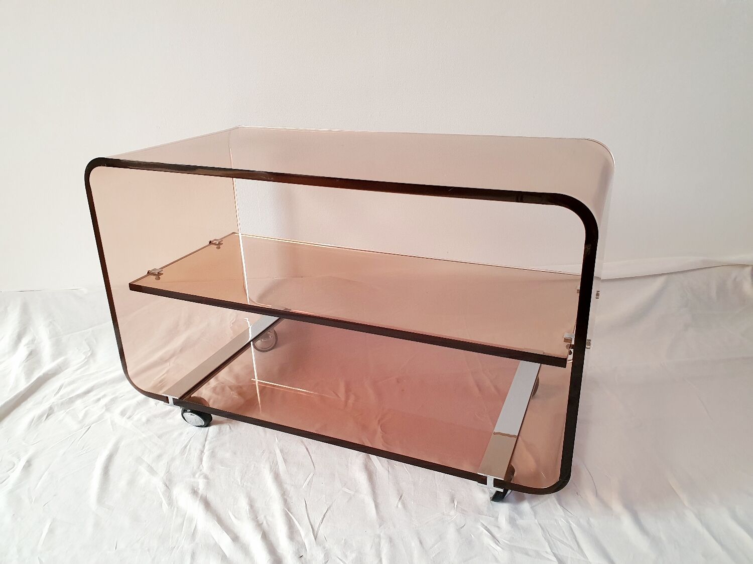 Smoked plexi furniture Michel Dumas